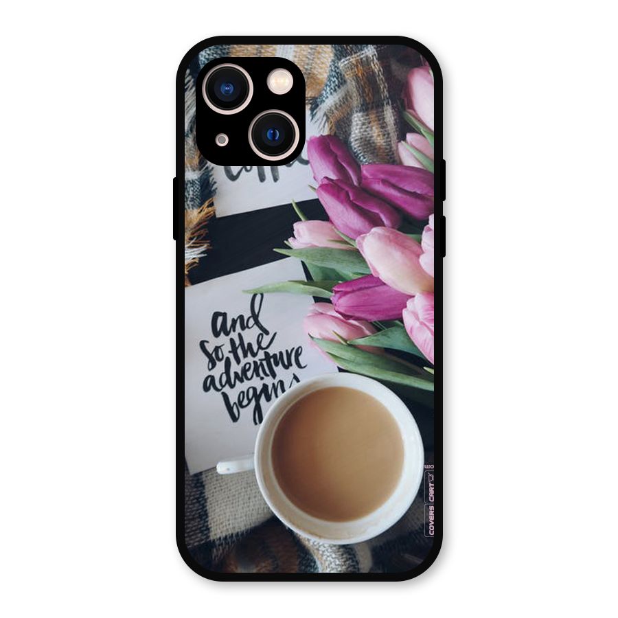 Floral Adventure Metal Back Case for iPhone 13