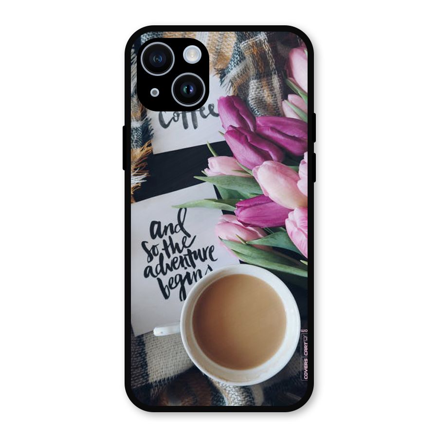 Floral Adventure Metal Back Case for iPhone 14
