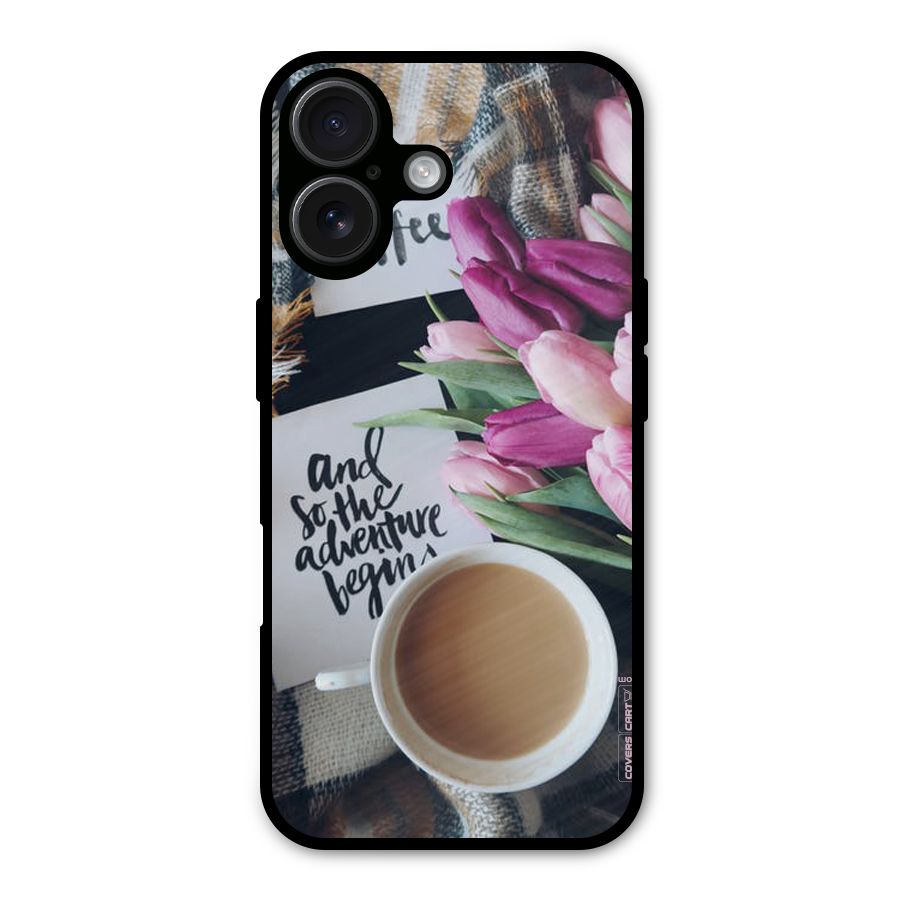 Floral Adventure Metal Back Case for iPhone 16