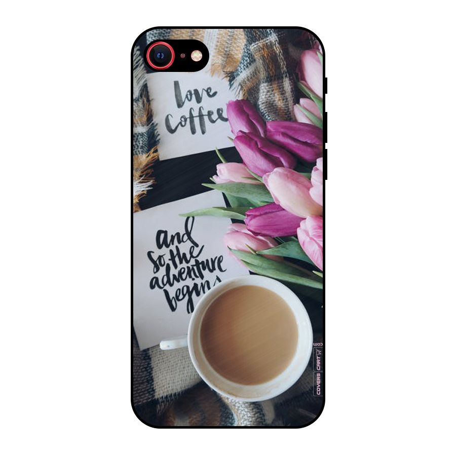Floral Adventure Metal Back Case for iPhone SE 2022