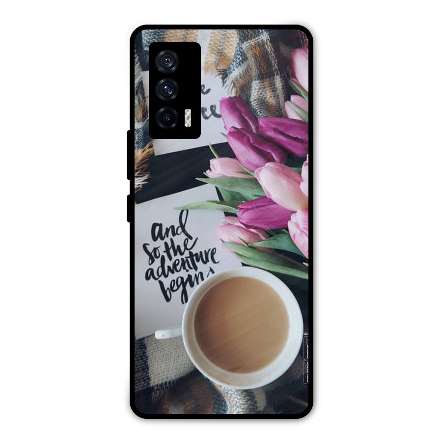 Floral Adventure Metal Back Case for iQOO 7 5G