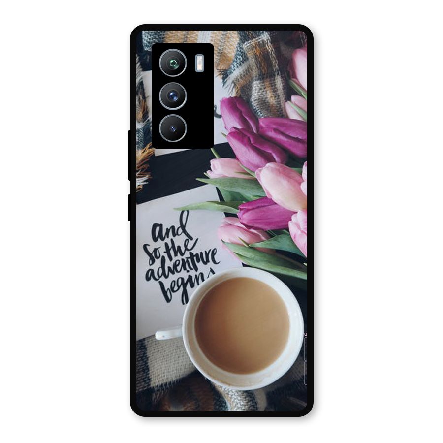 Floral Adventure Metal Back Case for iQOO 9 SE