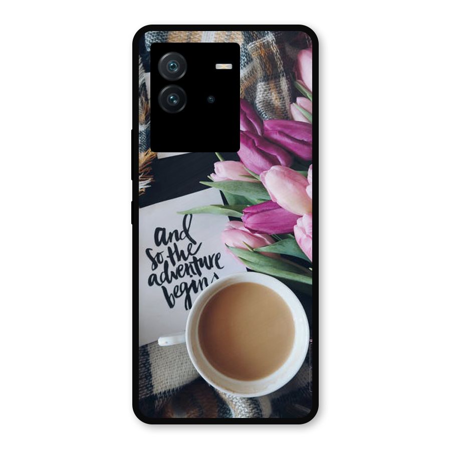 Floral Adventure Metal Back Case for iQOO Neo 6 5G