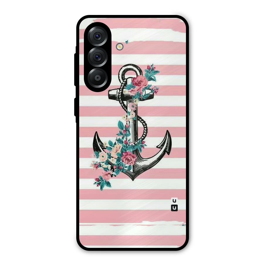 Floral Anchor Metal Back Case for Galaxy A36