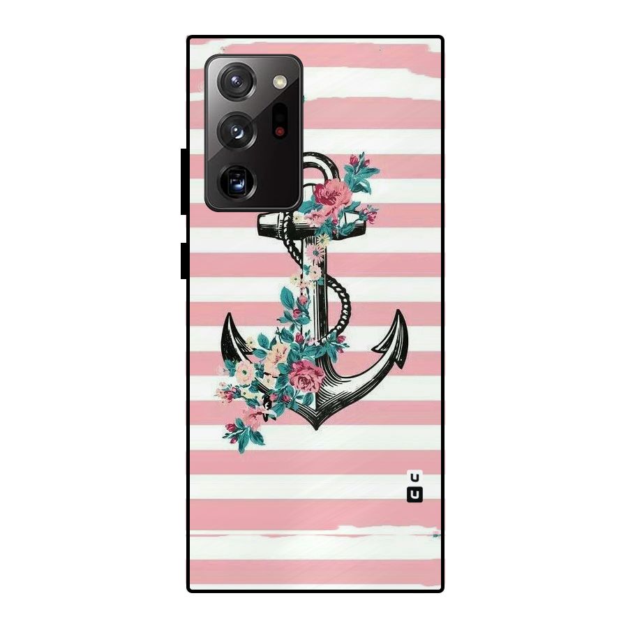 Floral Anchor Metal Back Case for Galaxy Note 20 Ultra