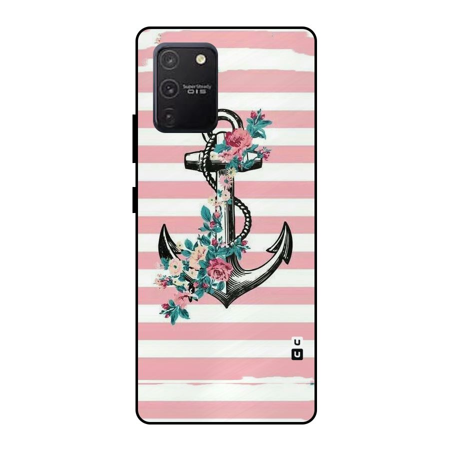 Floral Anchor Metal Back Case for Galaxy S10 Lite