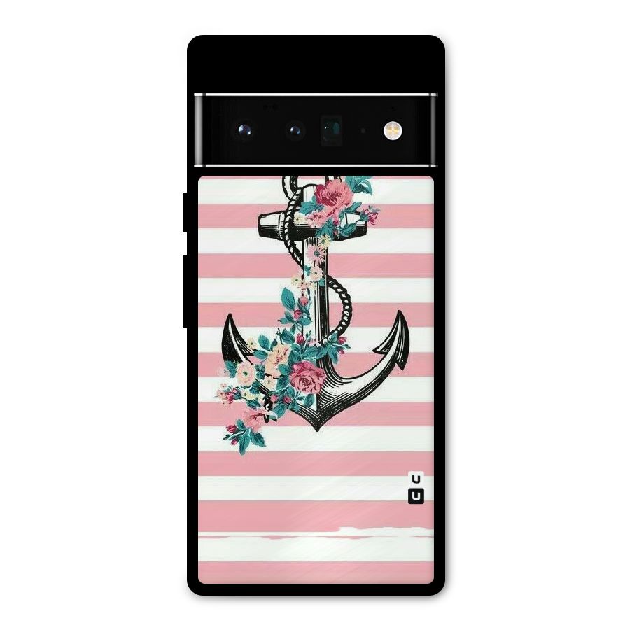 Floral Anchor Metal Back Case for Google Pixel 6 Pro
