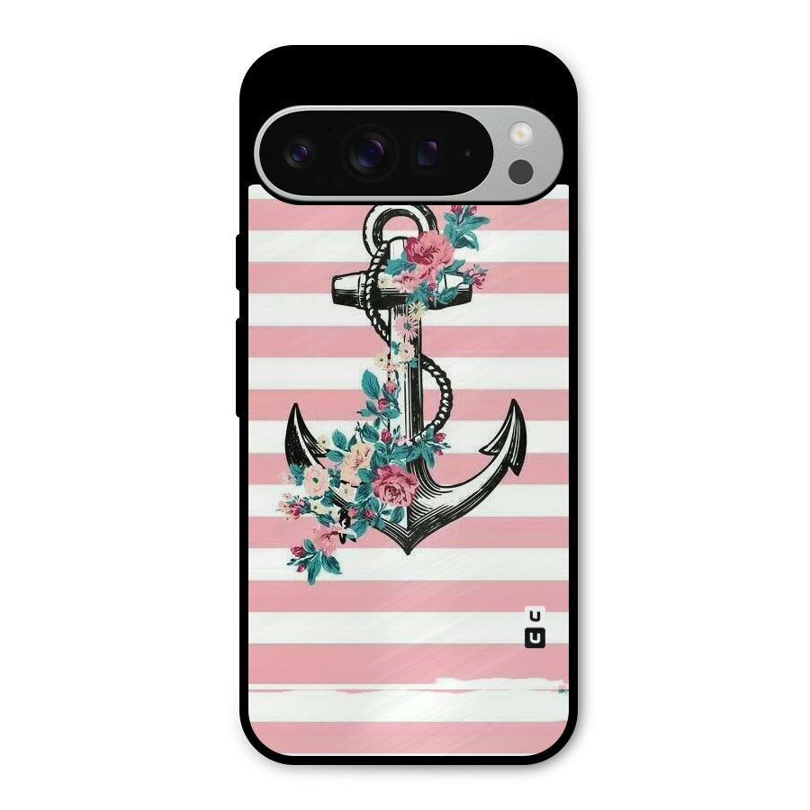 Floral Anchor Metal Back Case for Google Pixel 9 Pro XL