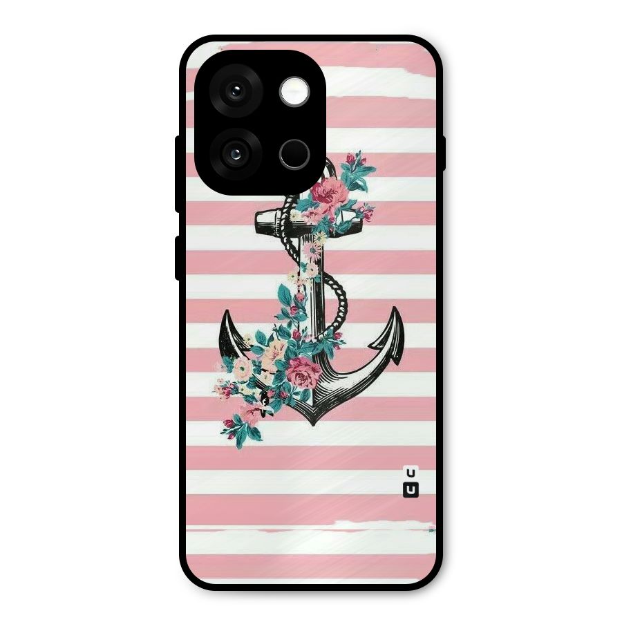 Floral Anchor Metal Back Case for OnePlus 13s