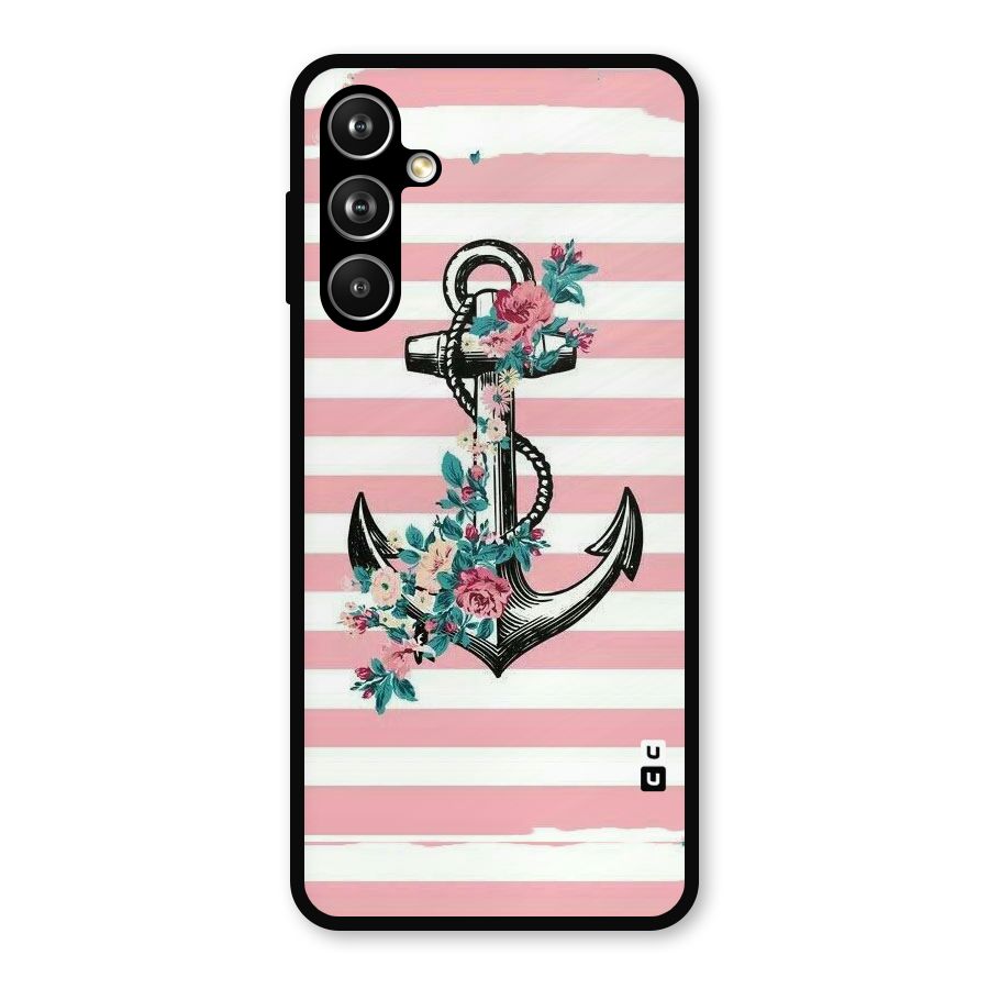Floral Anchor Metal Back Case for Samsung Galaxy M54