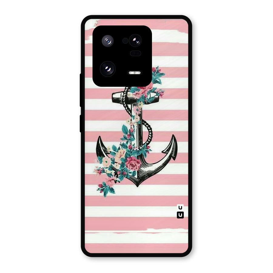Floral Anchor Metal Back Case for Xiaomi 13 Pro