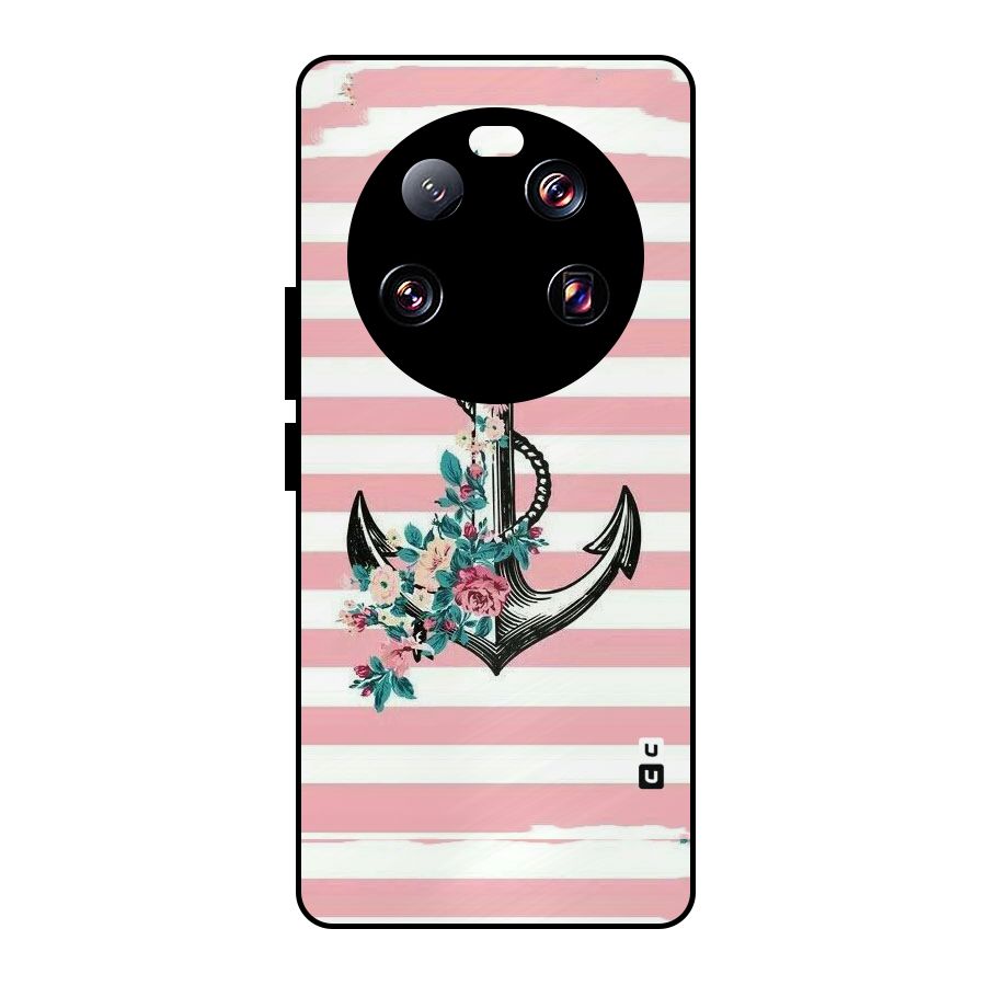 Floral Anchor Metal Back Case for Xiaomi 13 Ultra