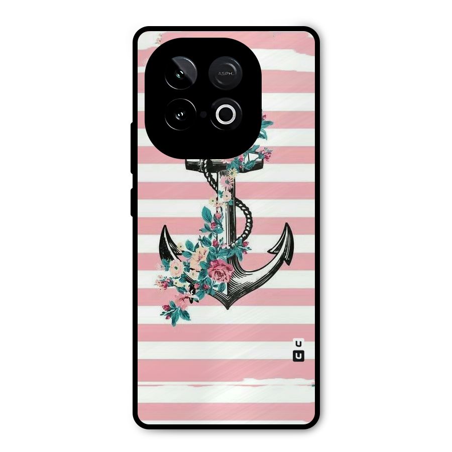 Floral Anchor Metal Back Case for iQOO Neo 10