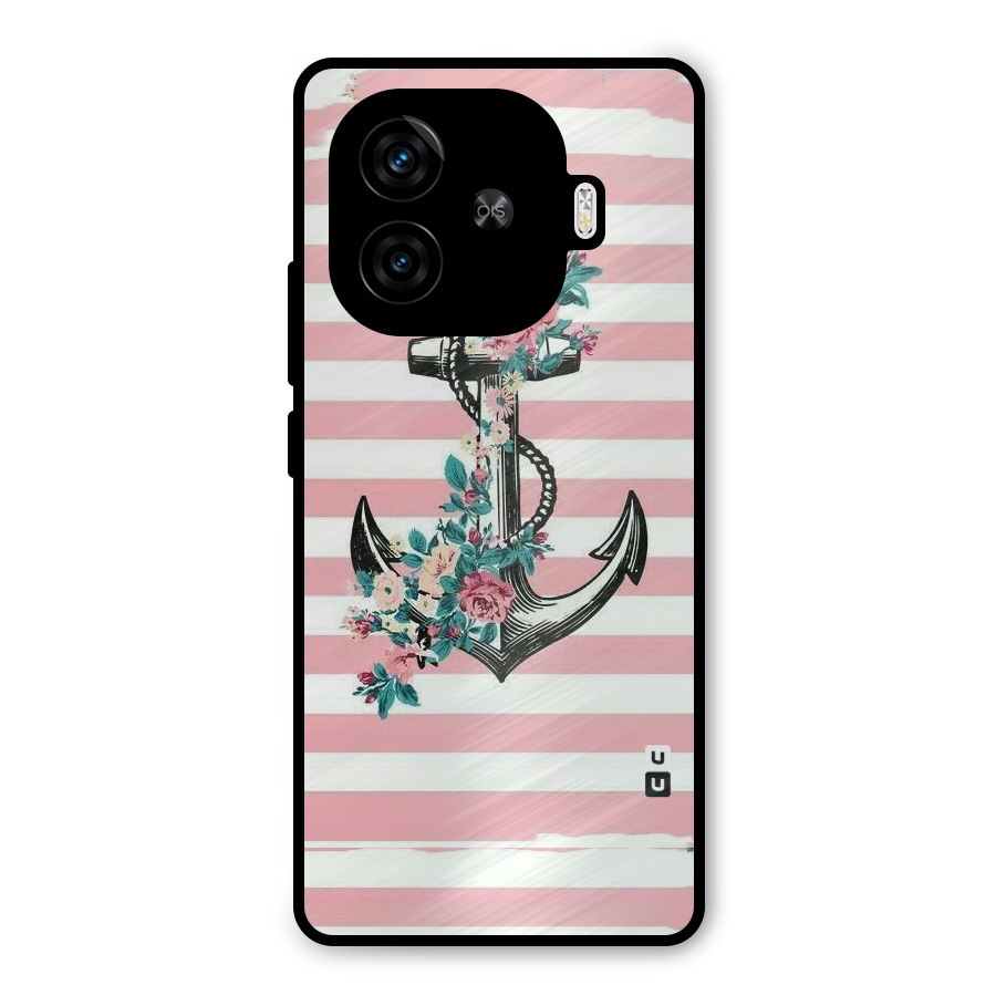 Floral Anchor Metal Back Case for iQOO Neo 10R