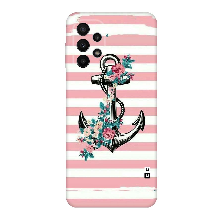 Floral Anchor Original Polycarbonate Back Case for Galaxy A23