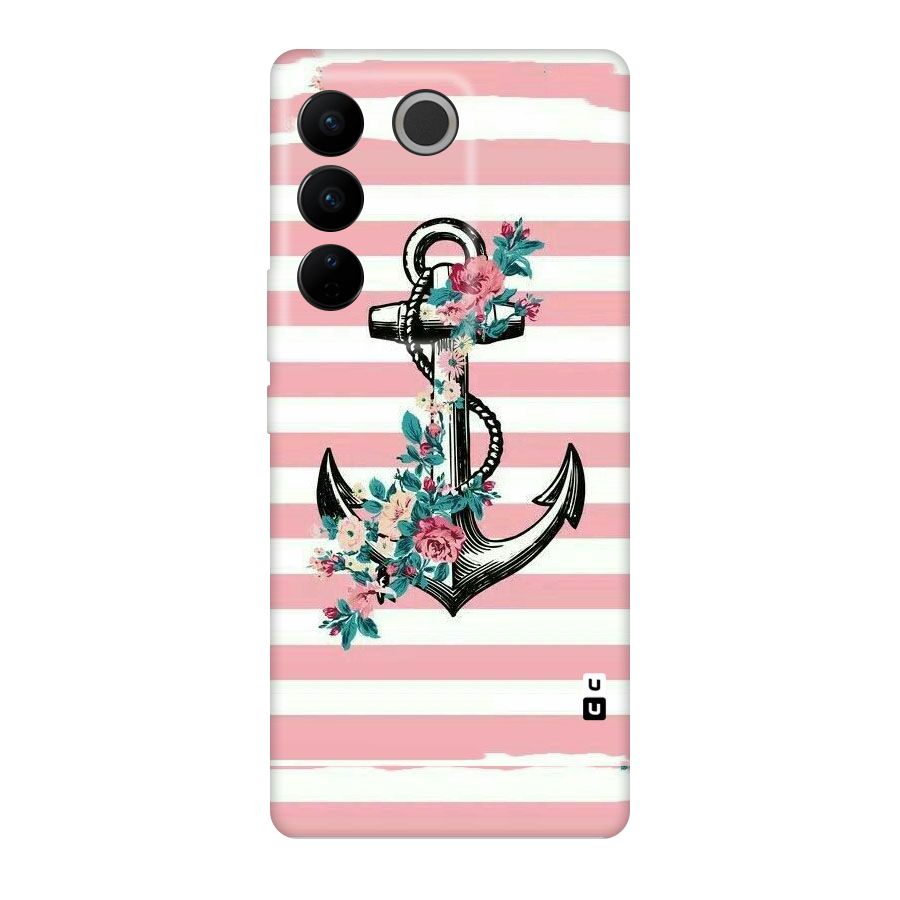 Floral Anchor Original Polycarbonate Back Case for Vivo V27