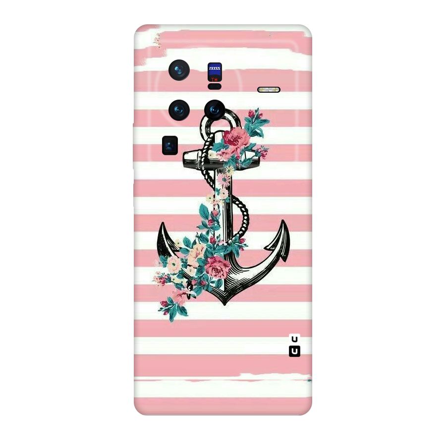 Floral Anchor Original Polycarbonate Back Case for Vivo X80