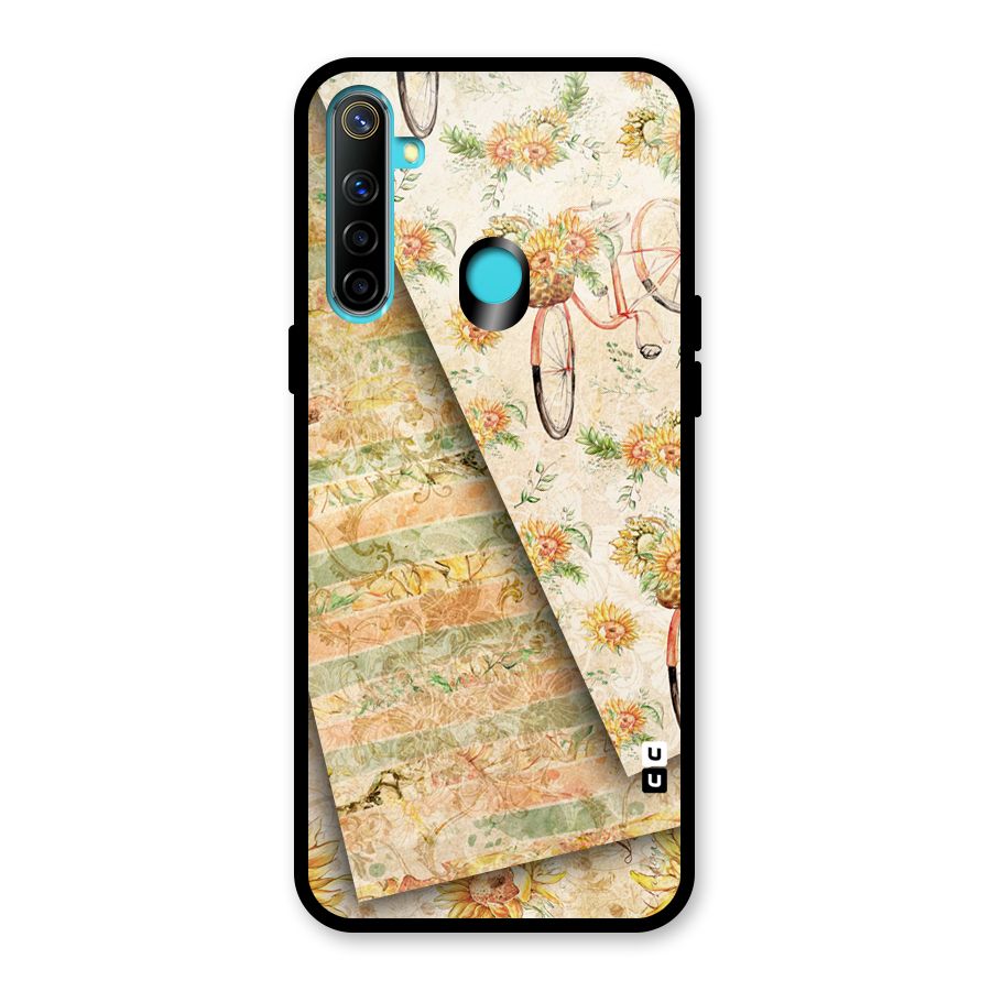 Floral Bicycle Glass Back Case for Realme Narzo 10