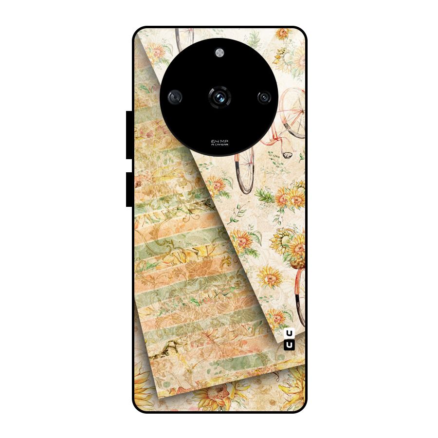 Floral Bicycle Glass Back Case for Realme Narzo 60 5G