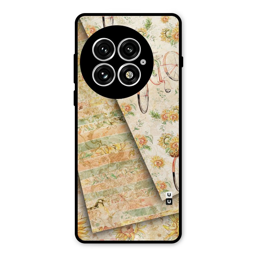 Floral Bicycle Metal Back Case for OnePlus 13
