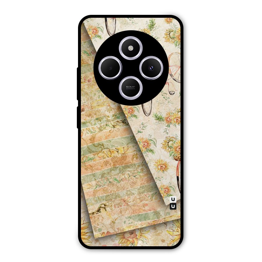 Floral Bicycle Metal Back Case for Poco M7