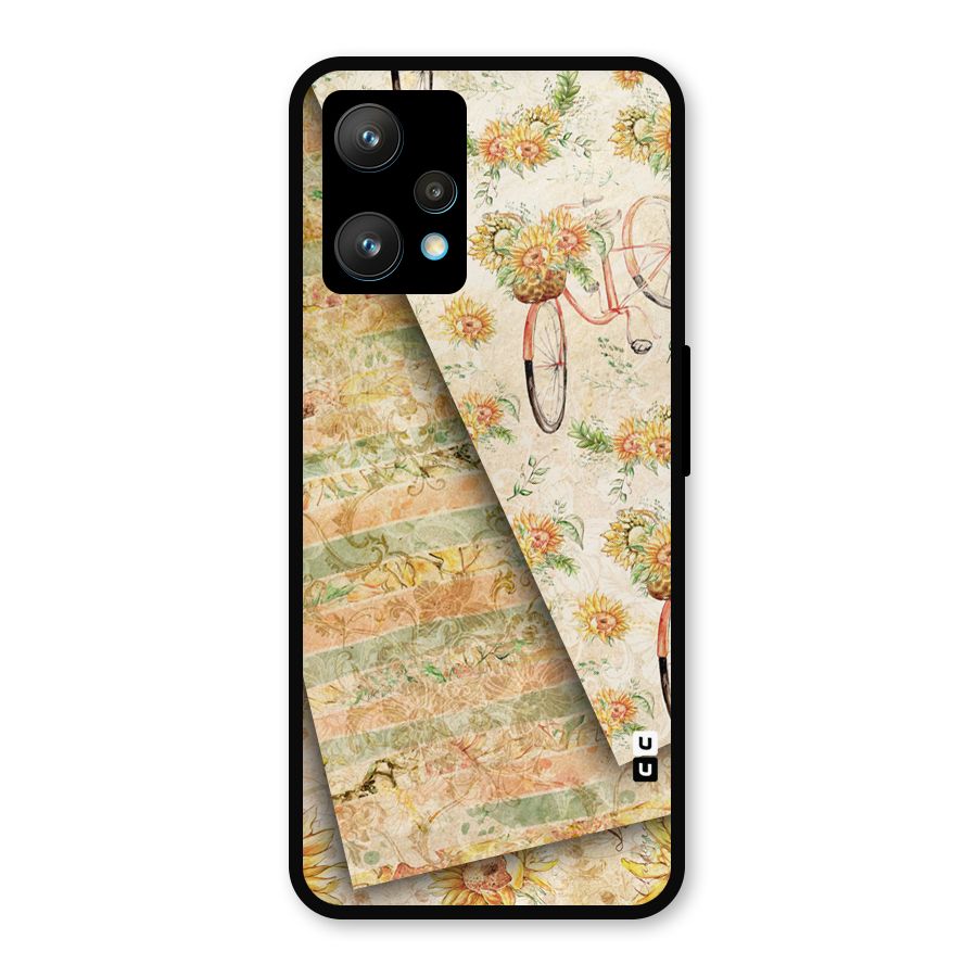 Floral Bicycle Metal Back Case for Realme 9 Pro Plus 5G
