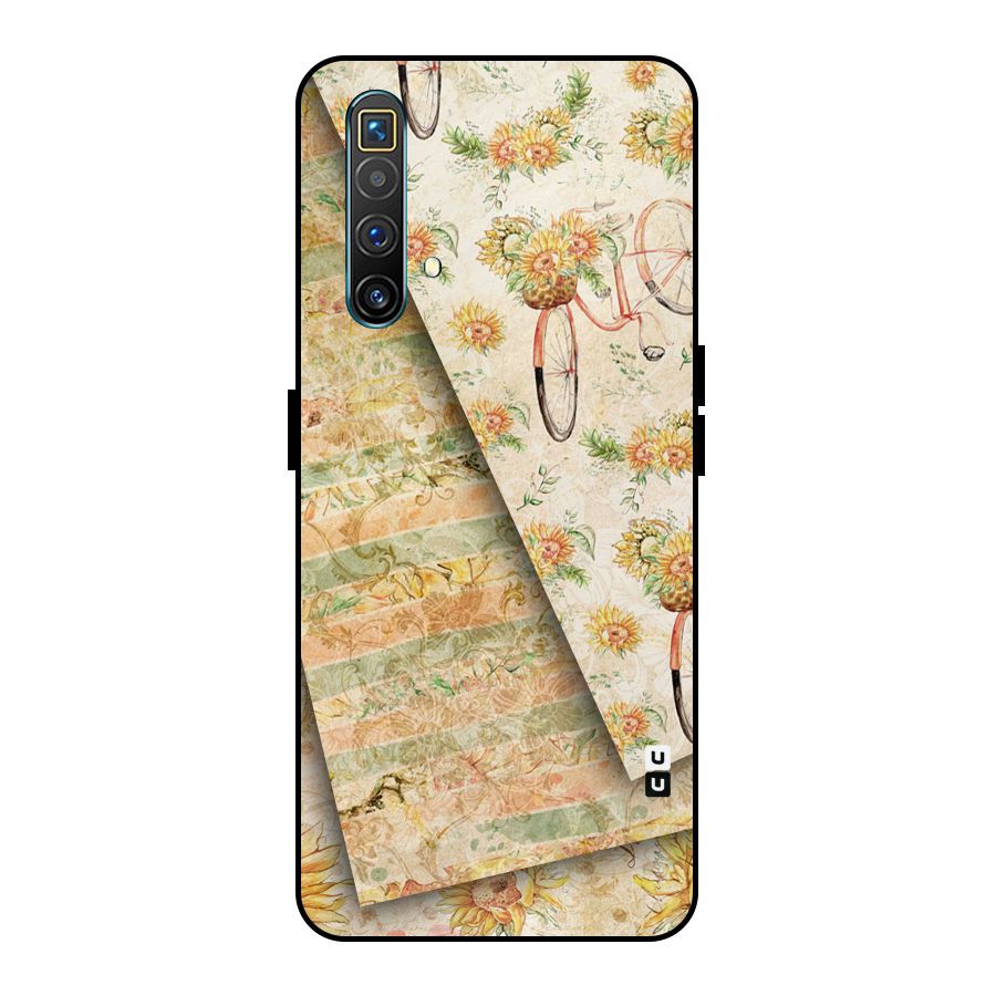 Floral Bicycle Metal Back Case for Realme X3 SuperZoom