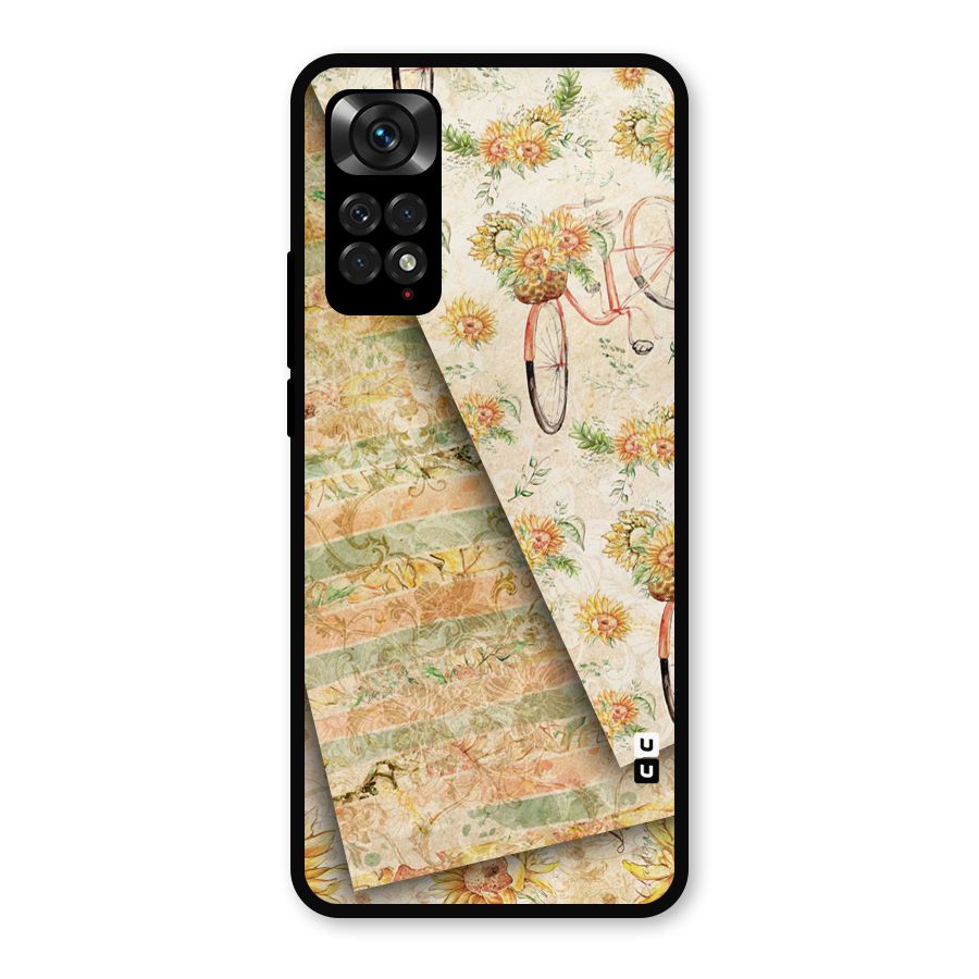 Floral Bicycle Metal Back Case for Redmi Note 11s