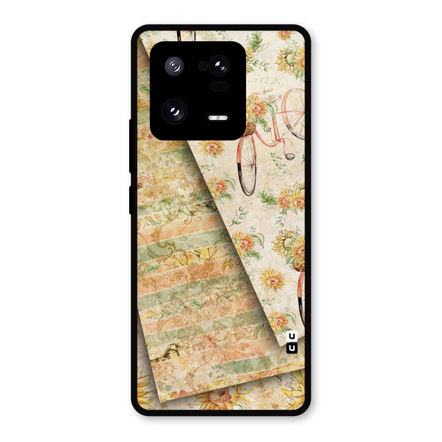 Floral Bicycle Metal Back Case for Xiaomi 13 Pro
