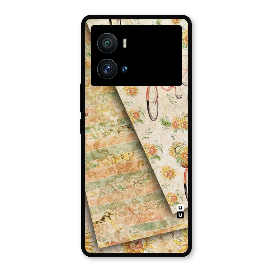 Floral Bicycle Metal Back Case for iQOO 9 Pro