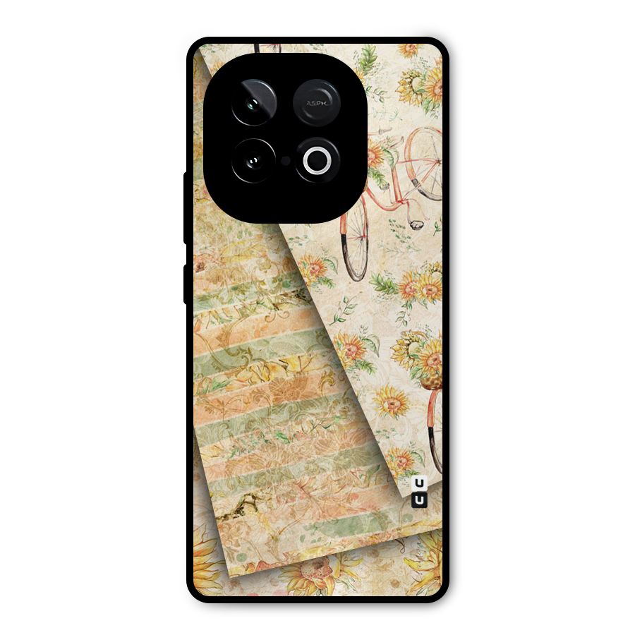 Floral Bicycle Metal Back Case for iQOO Neo 10