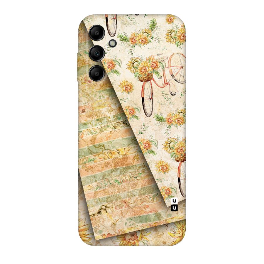 Floral Bicycle Original Polycarbonate Back Case for Galaxy A14 5G