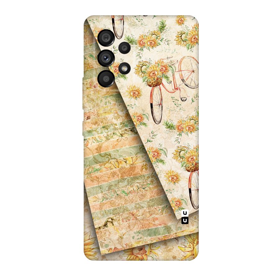 Floral Bicycle Original Polycarbonate Back Case for Galaxy A53 5G