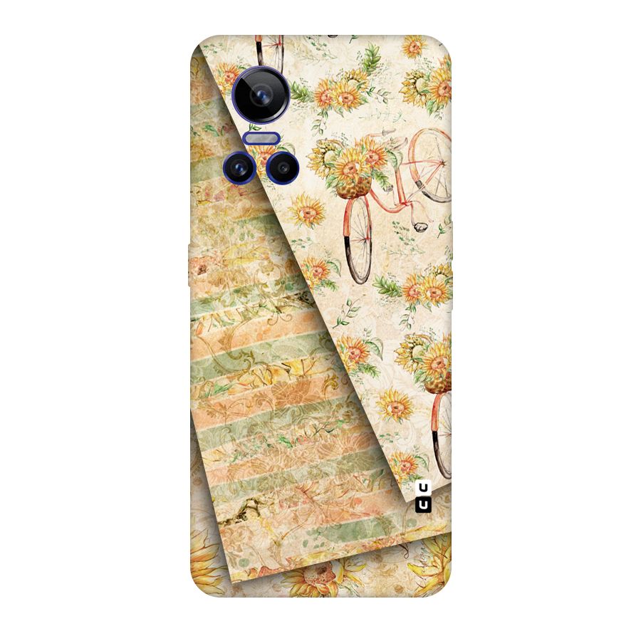 Floral Bicycle Original Polycarbonate Back Case for Realme GT Neo 3