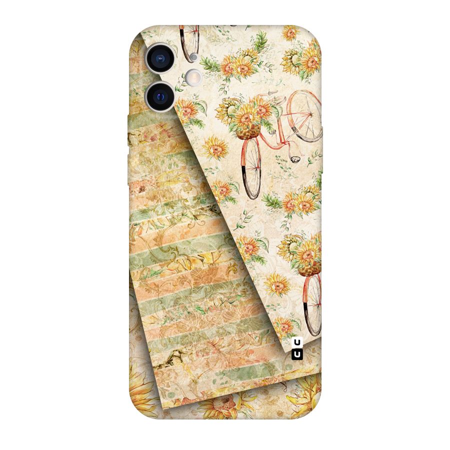 Floral Bicycle Original Polycarbonate Back Case for iPhone 12