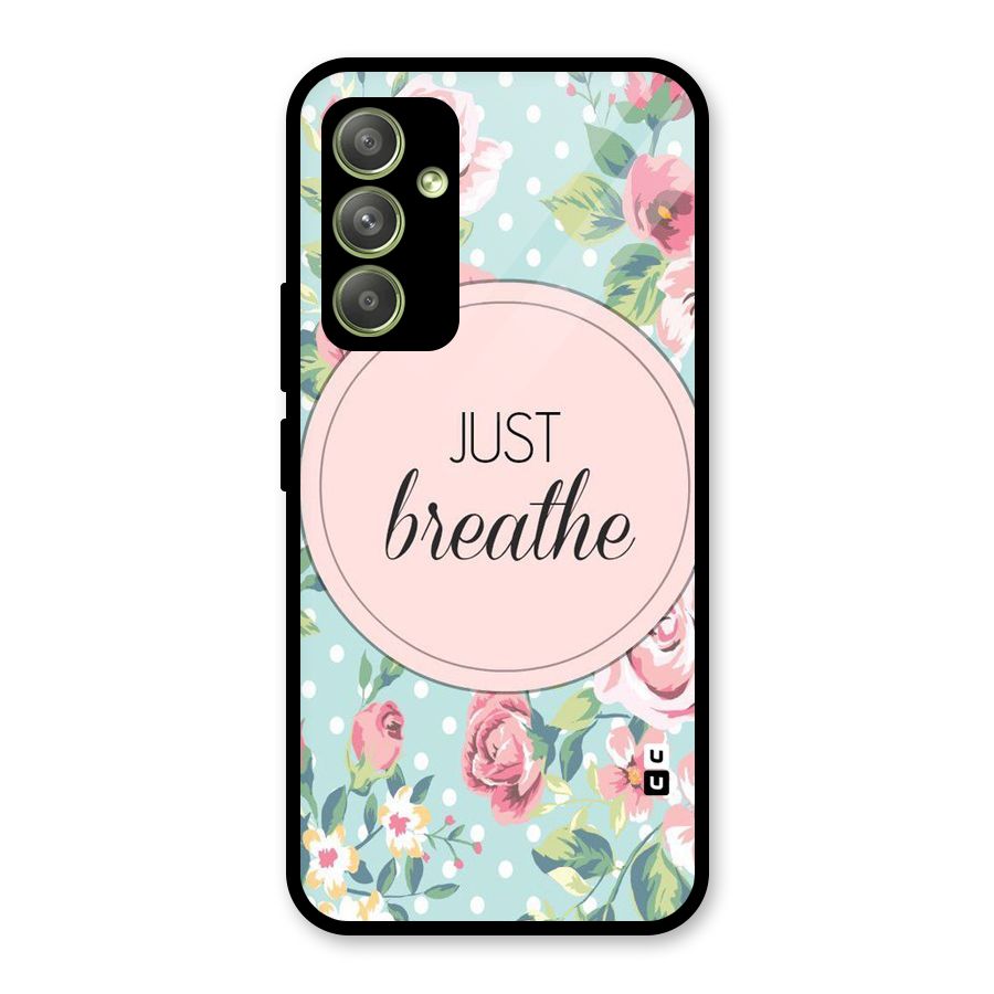 Floral Bloom Glass Back Case for Galaxy A54