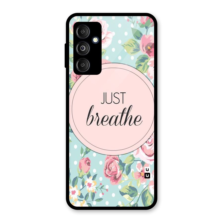 Floral Bloom Glass Back Case for Galaxy M14 5G