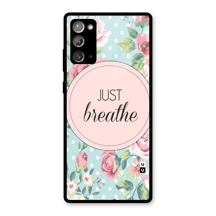 Floral Bloom Glass Back Case for Galaxy Note 20