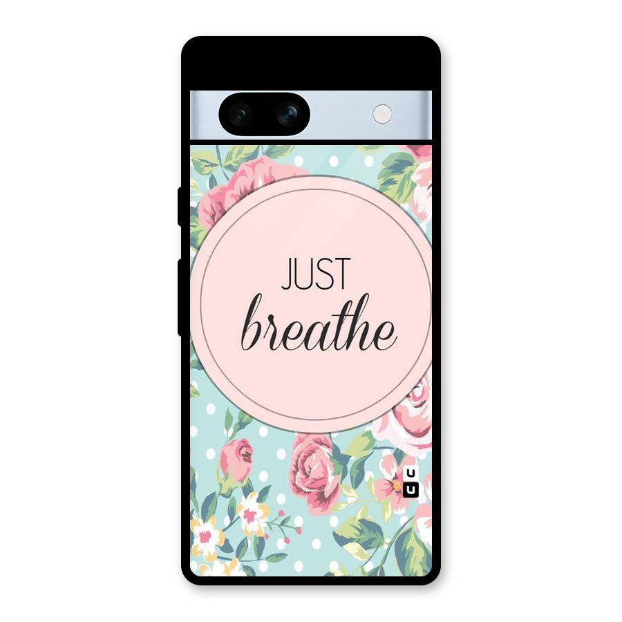 Floral Bloom Glass Back Case for Google Pixel 7a