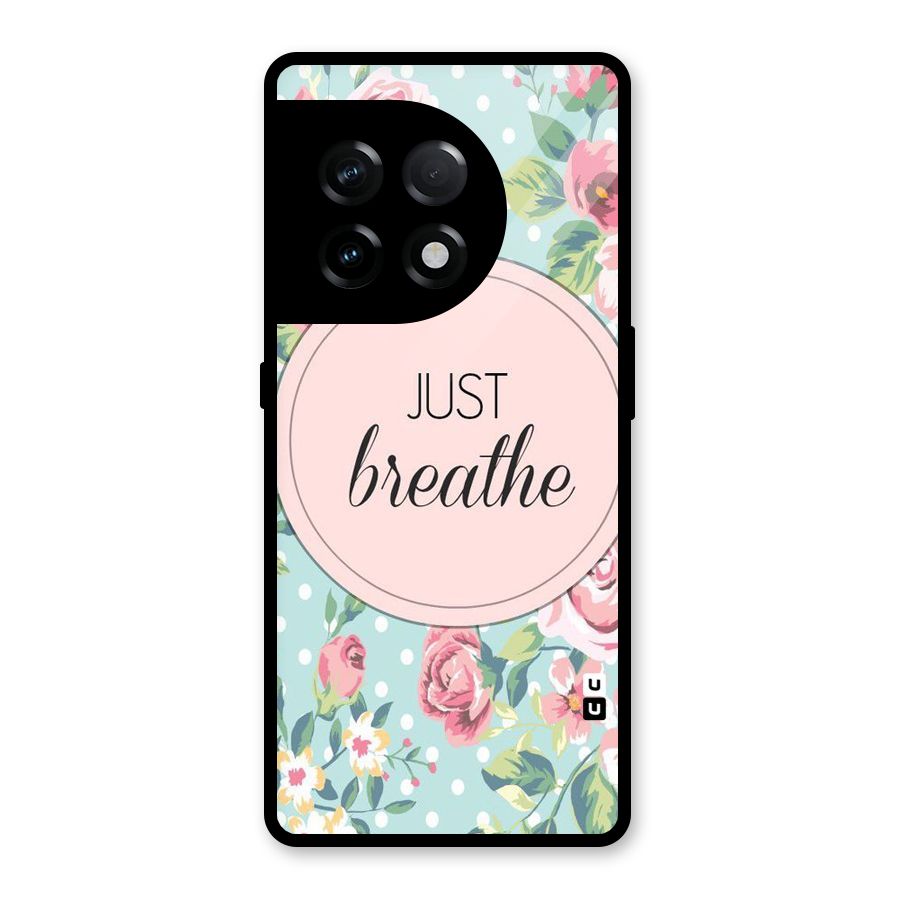 Floral Bloom Glass Back Case for OnePlus 11R