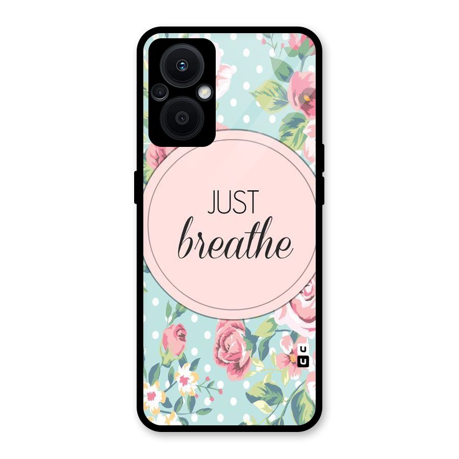 Floral Bloom Glass Back Case for Oppo F21s Pro 5G