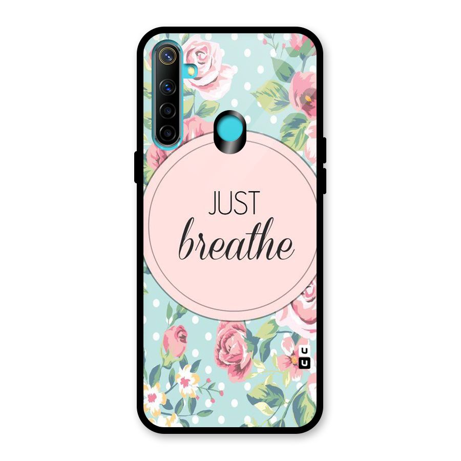 Floral Bloom Glass Back Case for Realme Narzo 10