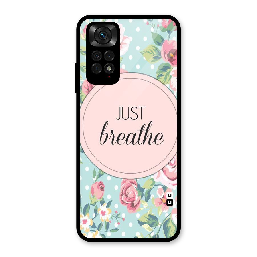 Floral Bloom Glass Back Case for Redmi Note 11S