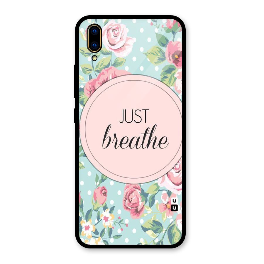 Floral Bloom Glass Back Case for Vivo V11 Pro