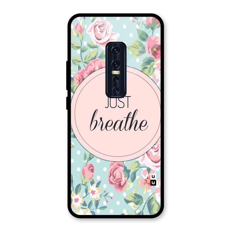 Floral Bloom Glass Back Case for Vivo V17 Pro