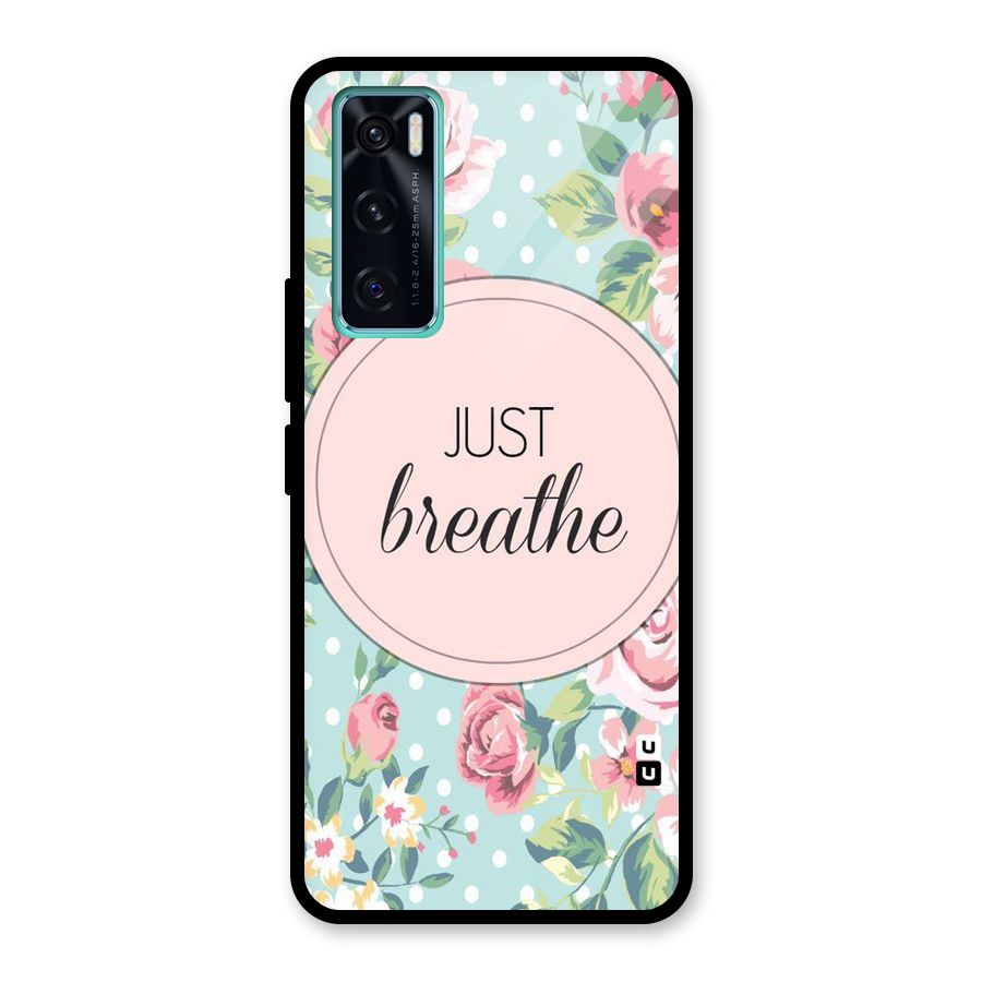 Floral Bloom Glass Back Case for Vivo V20 SE