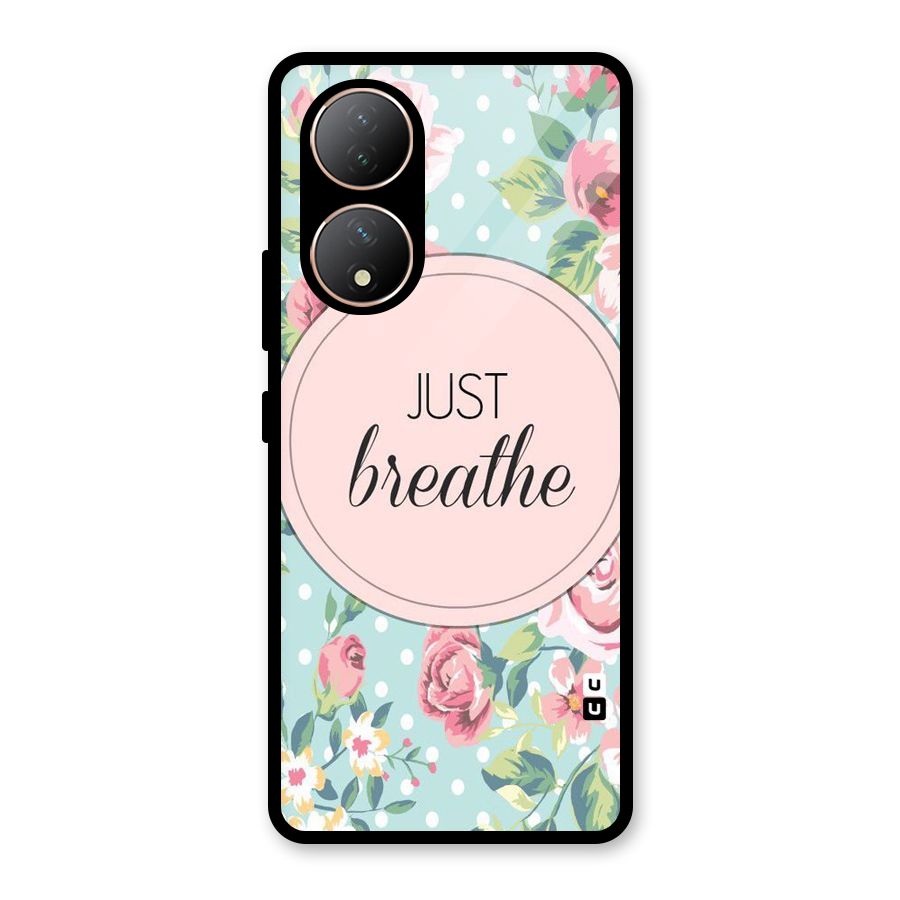 Floral Bloom Glass Back Case for Vivo Y100