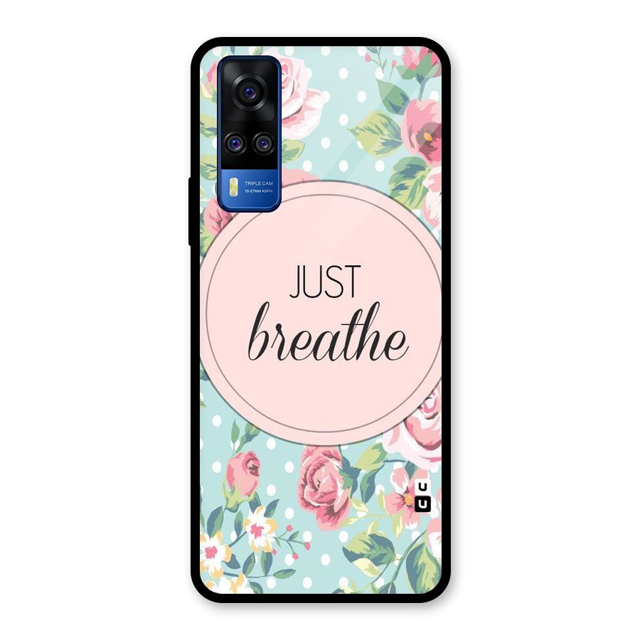 Floral Bloom Glass Back Case for Vivo Y31