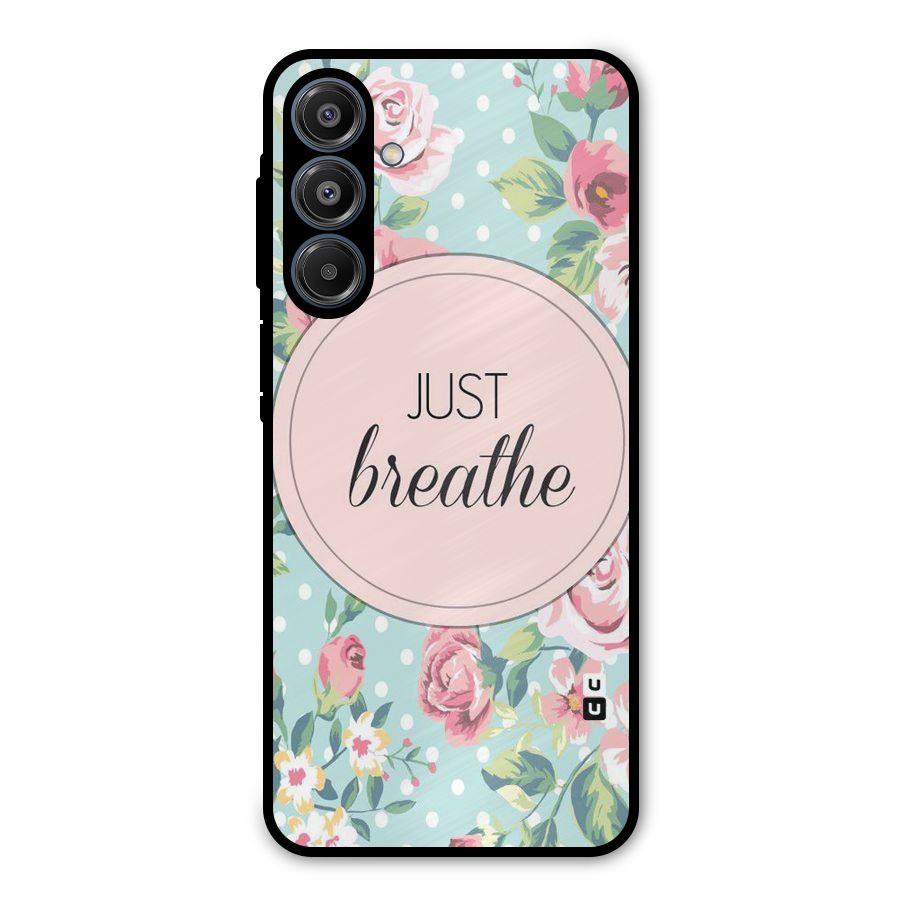Floral Bloom Metal Back Case for Galaxy A16 5G