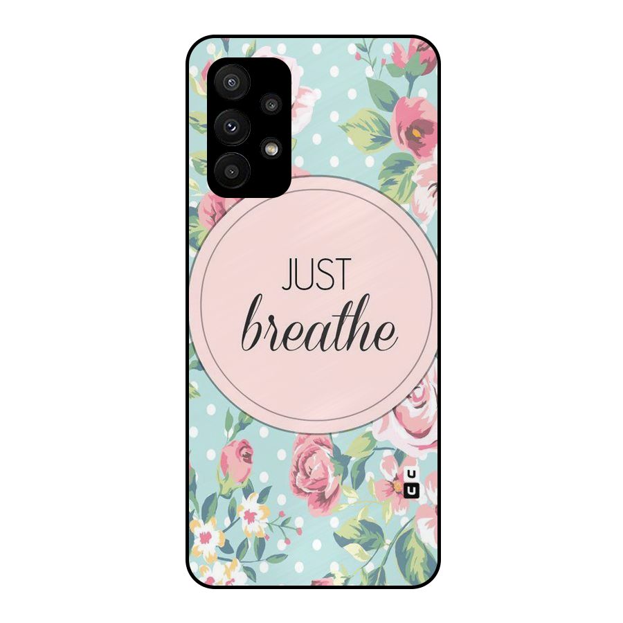 Floral Bloom Metal Back Case for Galaxy A23